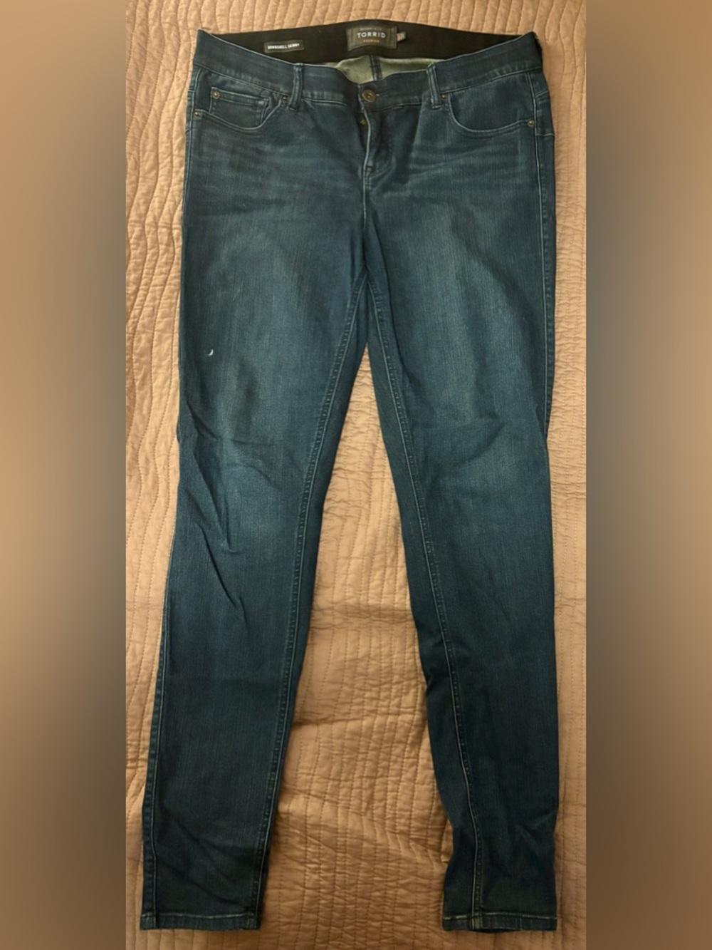 torrid Dark Rinse Stretch Bombshell Skinny Jeans